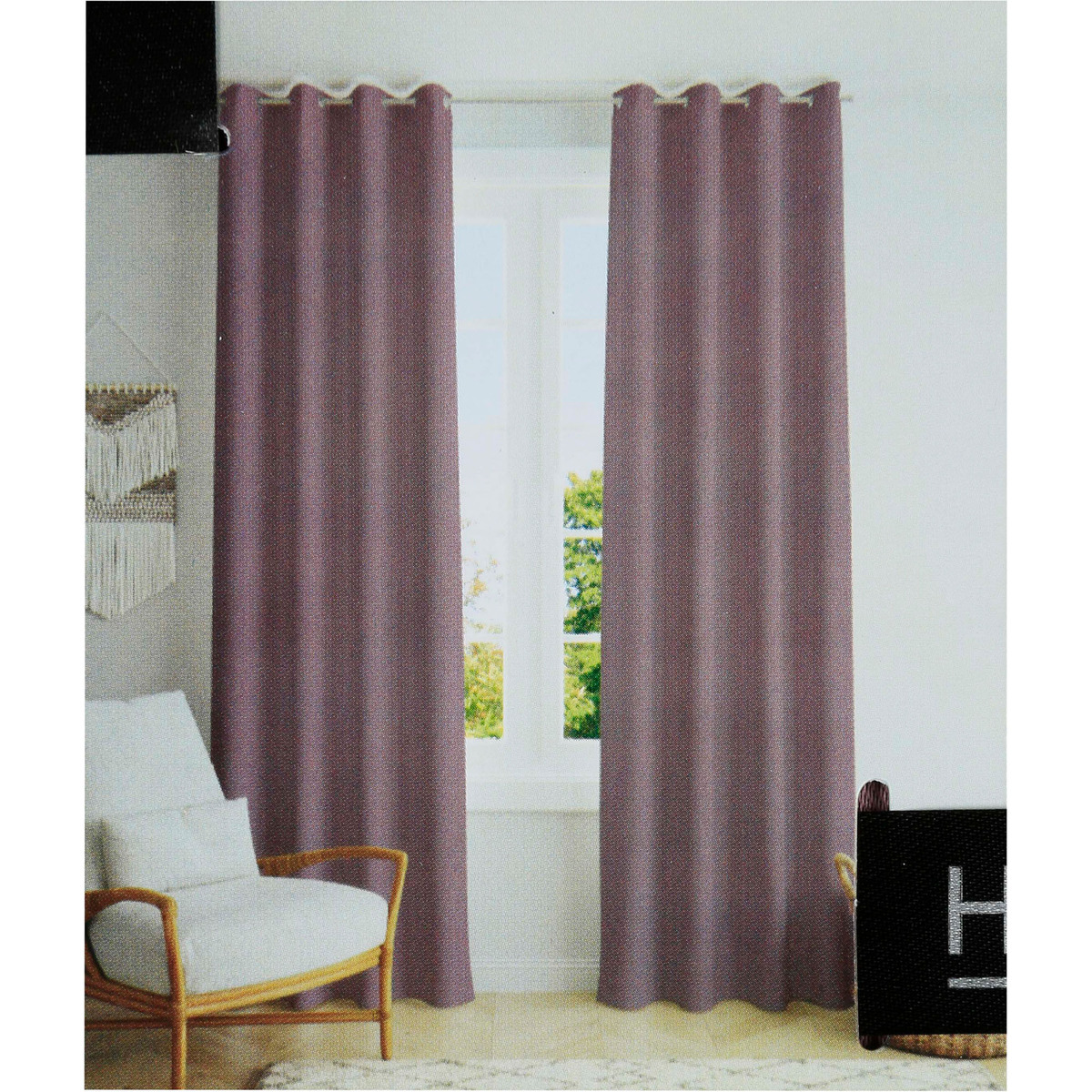 Homewell Window Curtain Black Out 135x260cm Assorted Per pc