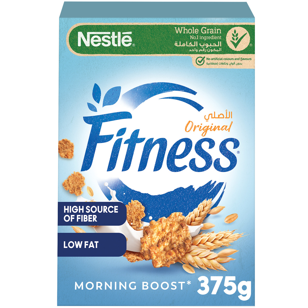 Buy Nestle Fitness Original Breakfast Cereal 375 g Online at Best Price | Health Cereals | Lulu KSA in Saudi Arabia