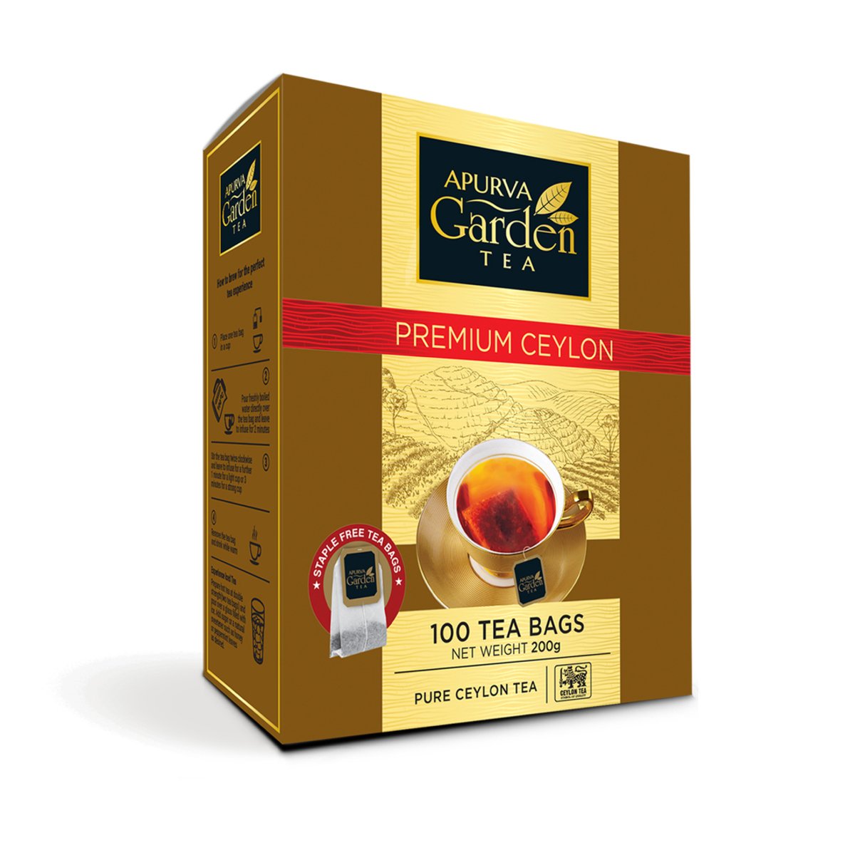 Apurva Garden Premium Ceylon Tea Bags 100s