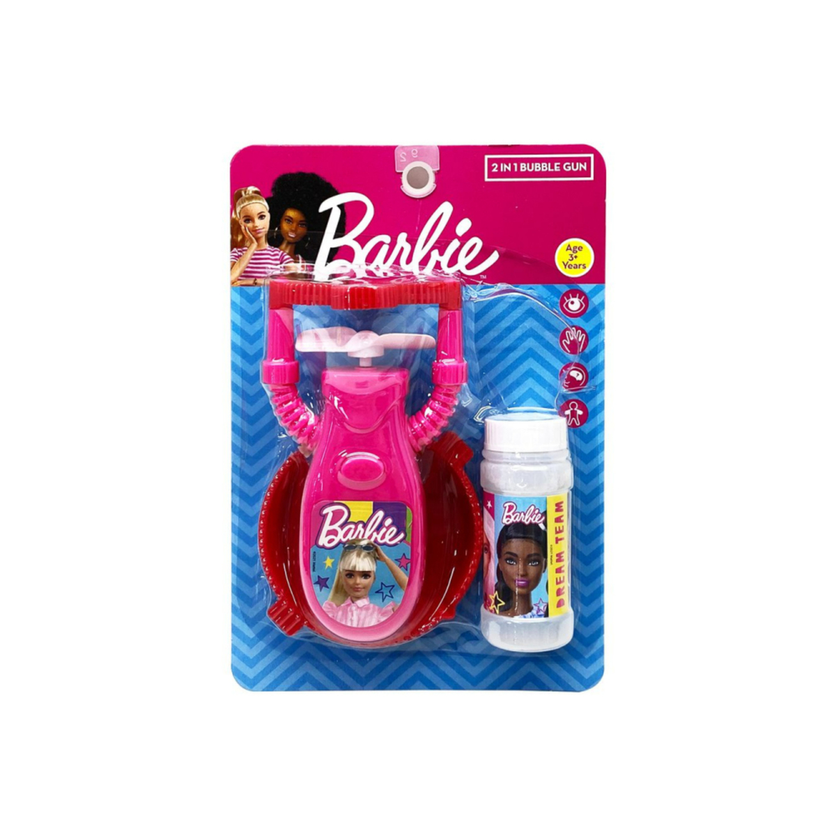 Barbie 2 in 1 Bubble Gun, MAT10