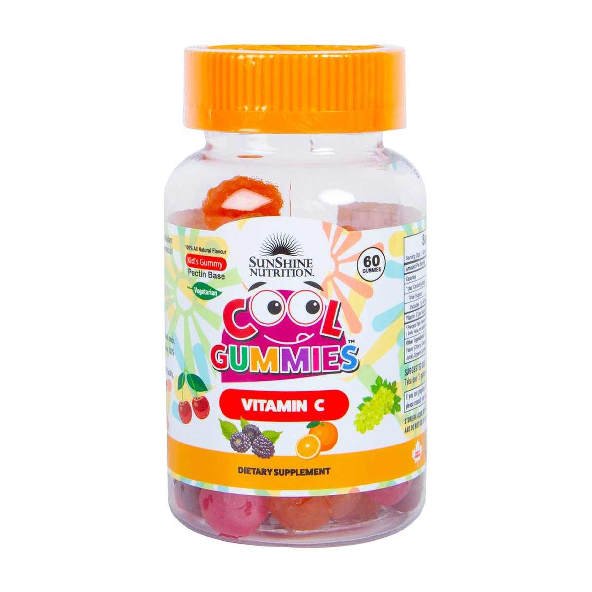 Sunshine Nutrition Cool Gummies Vitamin C 60 pcs 1+1