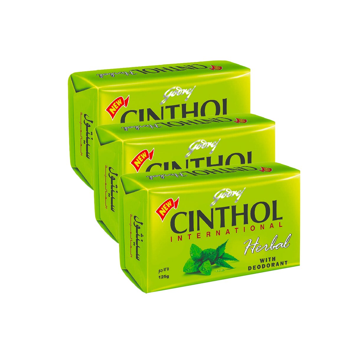 Cinthol Bar Soap Herbal 3 X 125g