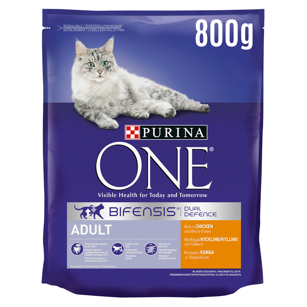 Purina One Adult Catfood With Chicken and Whole Grains 800 g