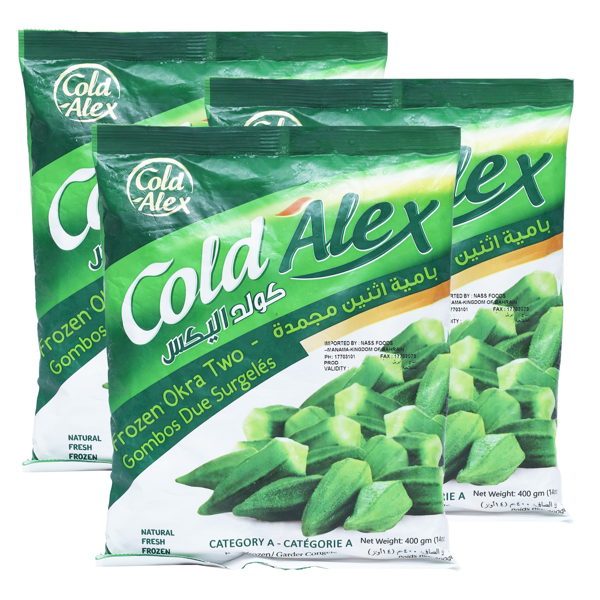 Cold Alex Okra Two Value Pack 3 x 400 g