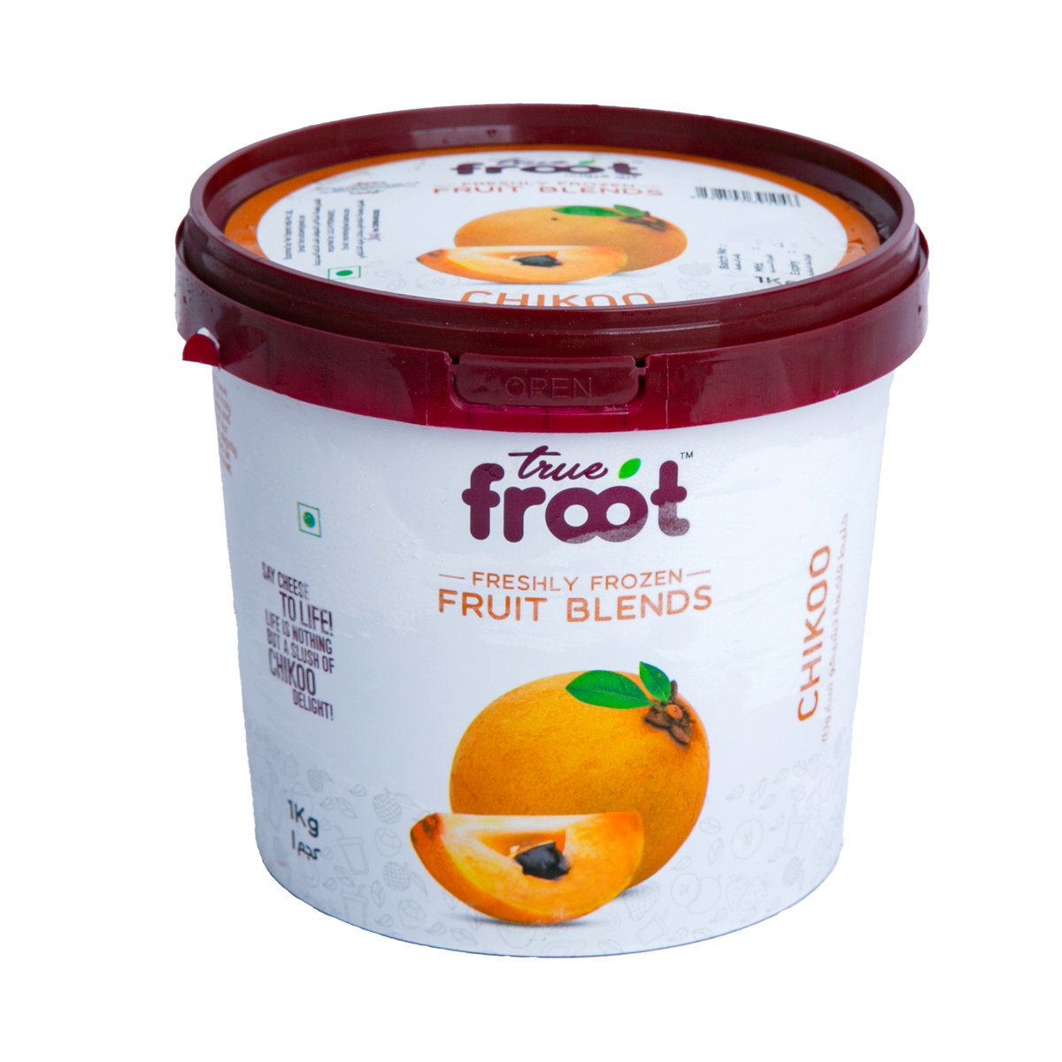 Buy True Froot Freshly Frozen Sapota Fruit Blend 1 kg Online at Best Price | Fruit Juices | Lulu Kuwait in UAE