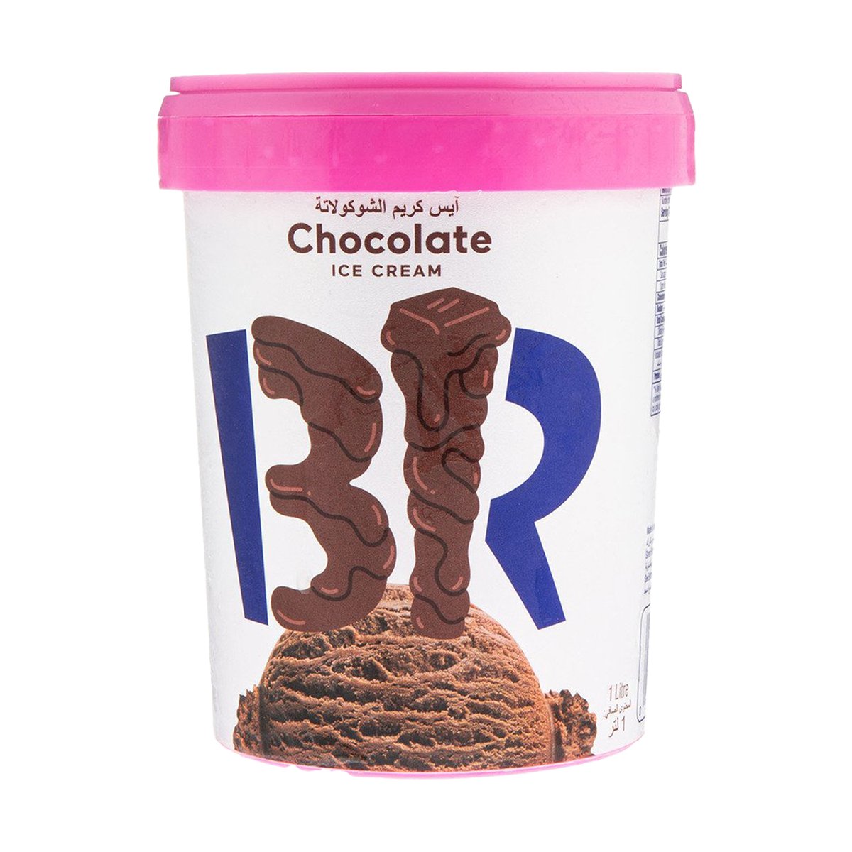 Buy Baskin Robbins Chocolate Ice Cream 1 Litre Online at Best Price | Ice Cream Take Home | Lulu Kuwait in Saudi Arabia