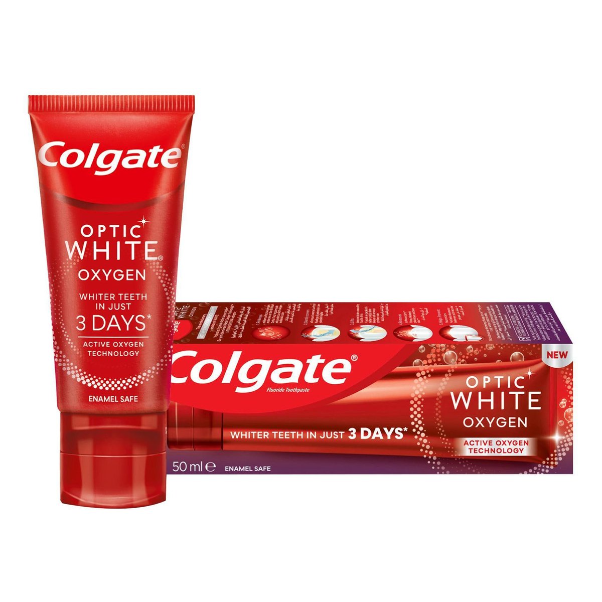 Colgate Optic White Oxygen Toothpaste Value Pack 50 ml
