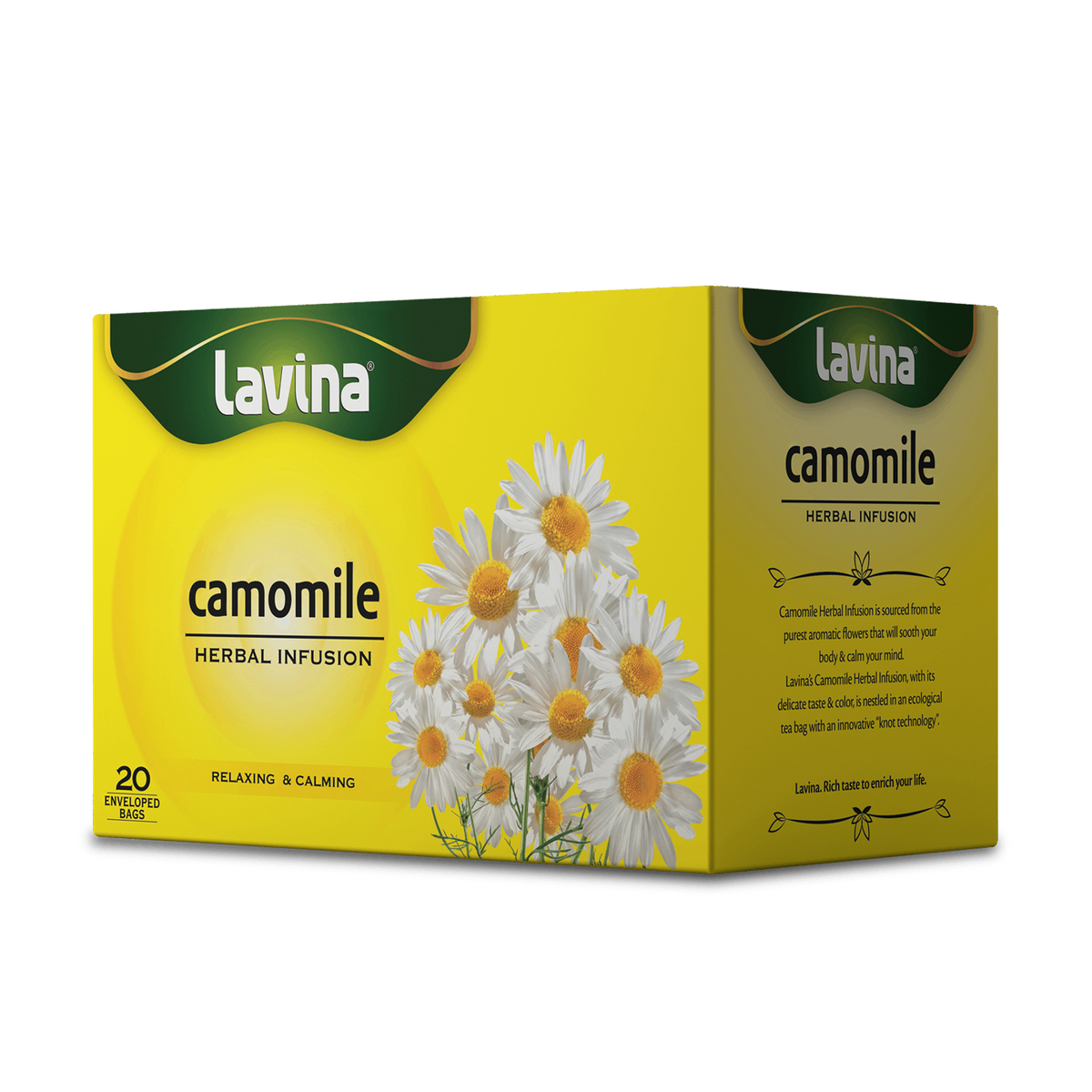 Lavina Camomile Herbal Infusion Tea 20 Teabags