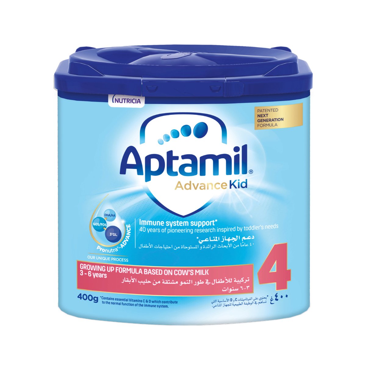 Aptamil Advance Kid Stage 4 Growing Up Formula For 3-6 Years 400 g