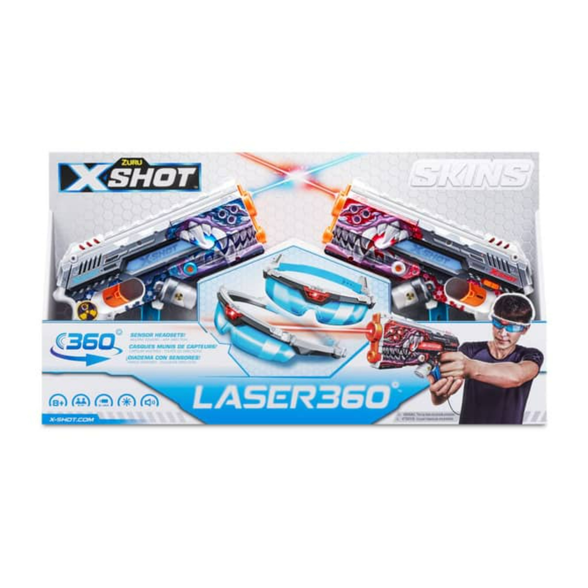 X-Shot Skins Laser 360°, 8 Years and Above, S1 XS-36602