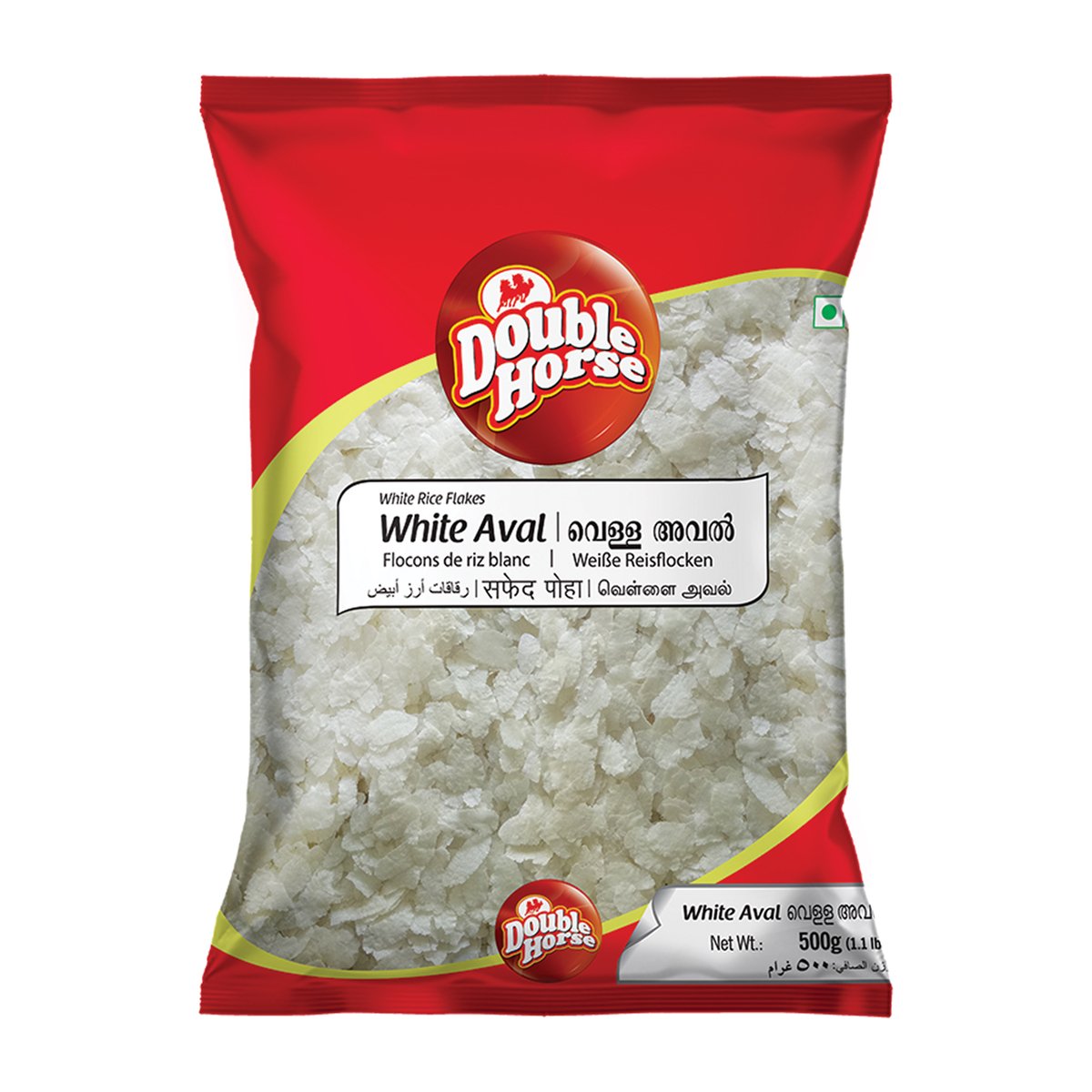 دبل هورس رقائق أرز أبيض 500 جم