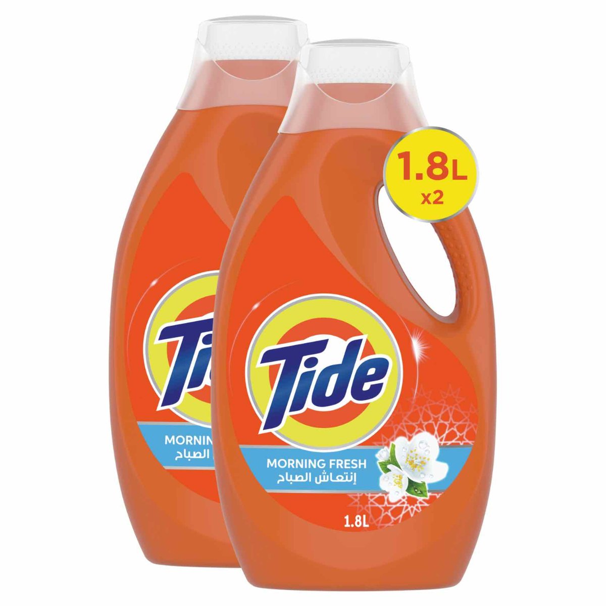 Buy Tide Automatic Power Gel, Morning Fresh, 2 x 1.8 Litres Online at Best Price | Liquid Detergent | Lulu Kuwait in UAE