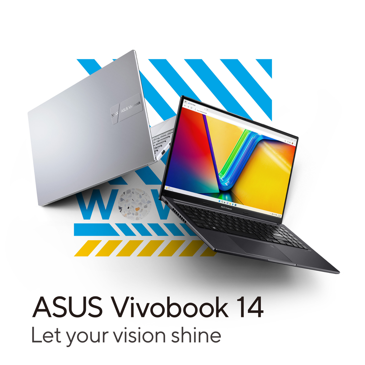 Asus Vivobook 14", Intel Core i5-1235U, 8 GB RAM, 512 GB SSD, Windows 11 Home, Quiet Blue, X1404ZA-NK271W