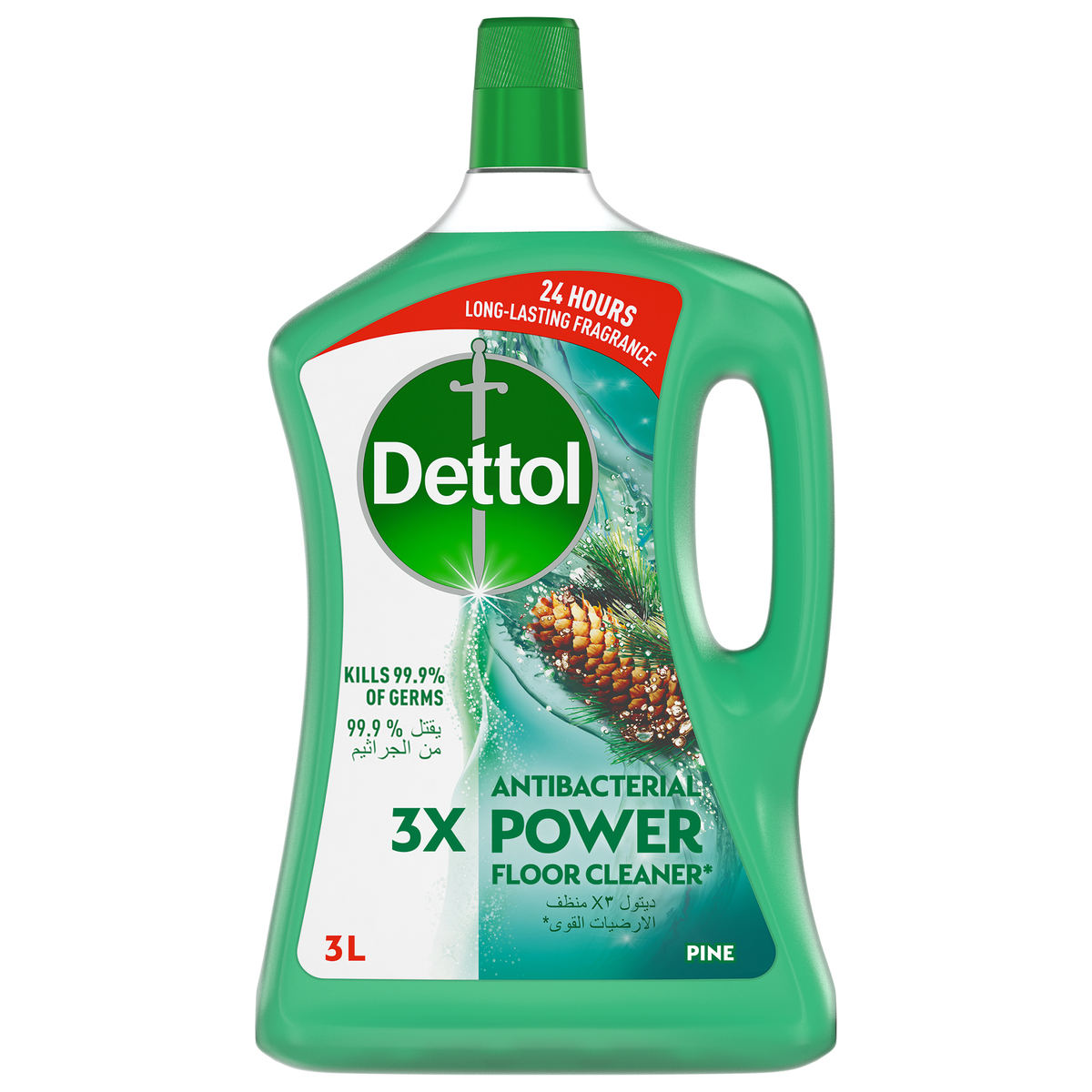 Dettol Floor Cleaner Pine 3Litre + All Purpose Cleaner 500ml