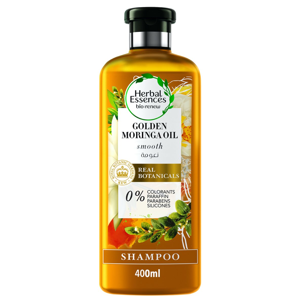Buy Herbal Essences Bio: Renew Smooth Golden Moringa Oil Shampoo 400 ml Online at Best Price | Shampoo | Lulu Egypt in Kuwait