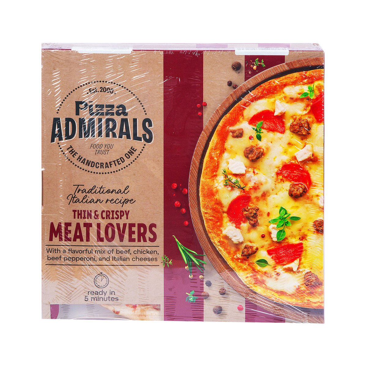 Admirals Meat Lovers Pizza 2 x 455 g