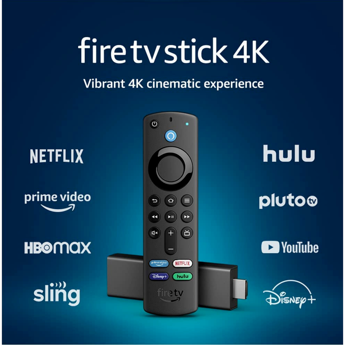 Fire TV Stick with 4K Ultra HD Streaming Media Player and