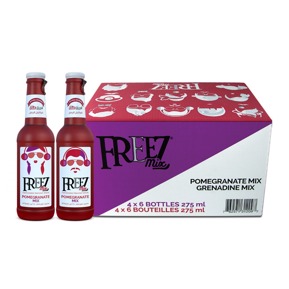 Freez Pomegranate Mix Carbonated Flavoured Drink 275 ml