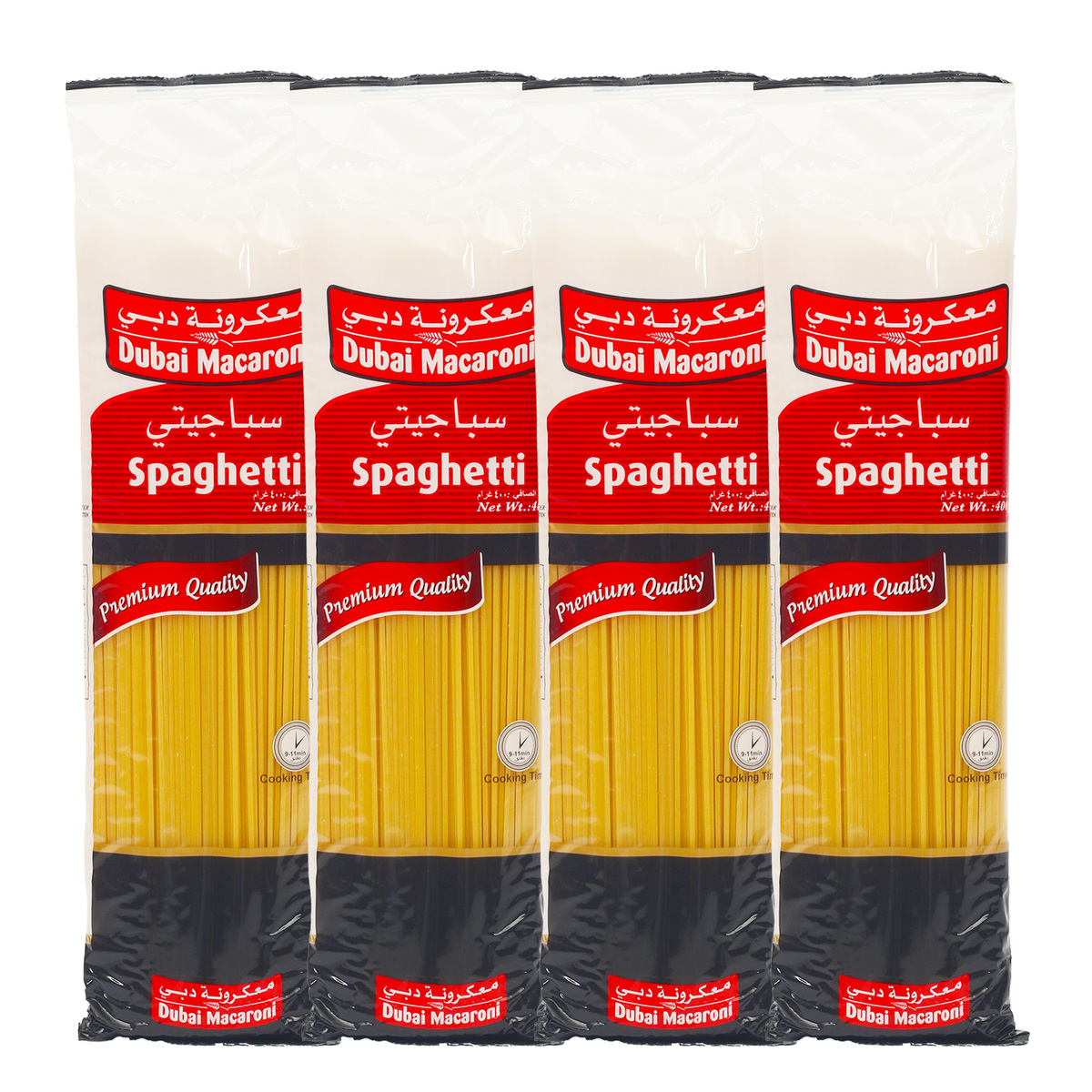 Dubai Macaroni Spaghetti Pasta Value Pack 4 x 400 g