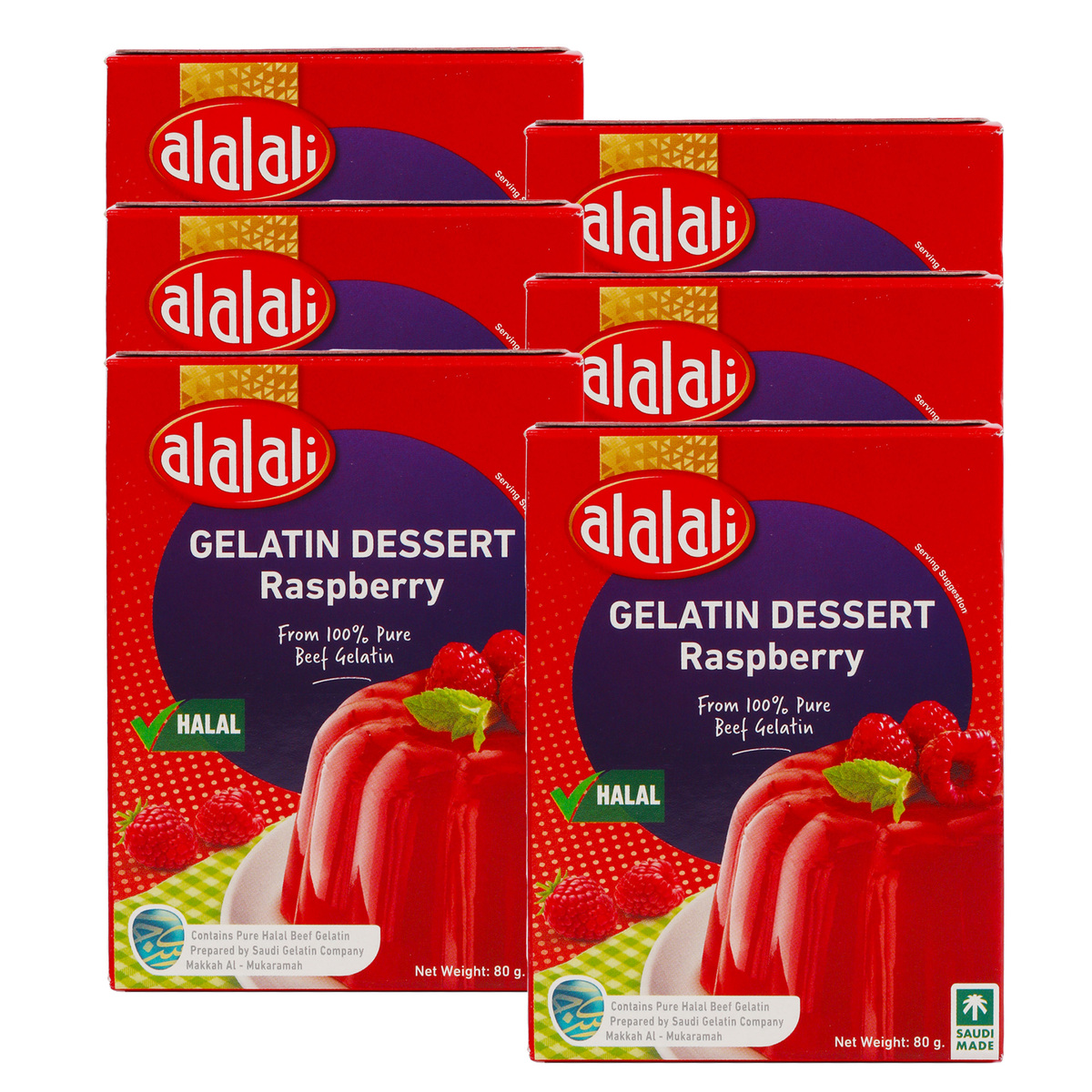 Al Alali Gelatin Dessert Value Pack 6 x 80 g