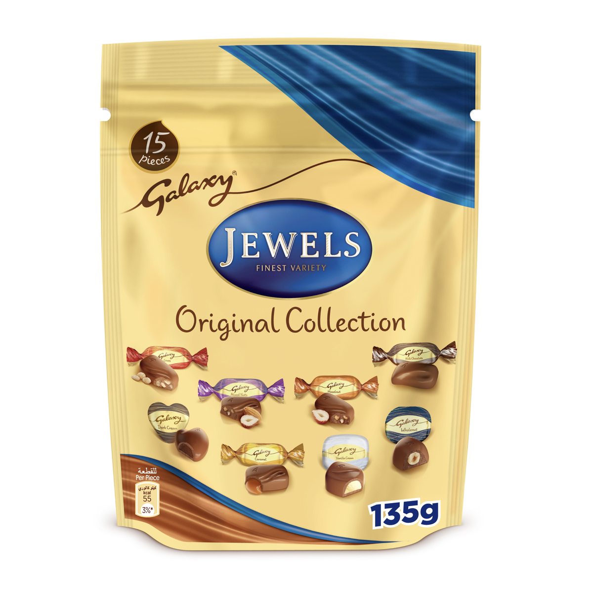 Galaxy Jewels Assortment Chocolate Original Pouch  135 g