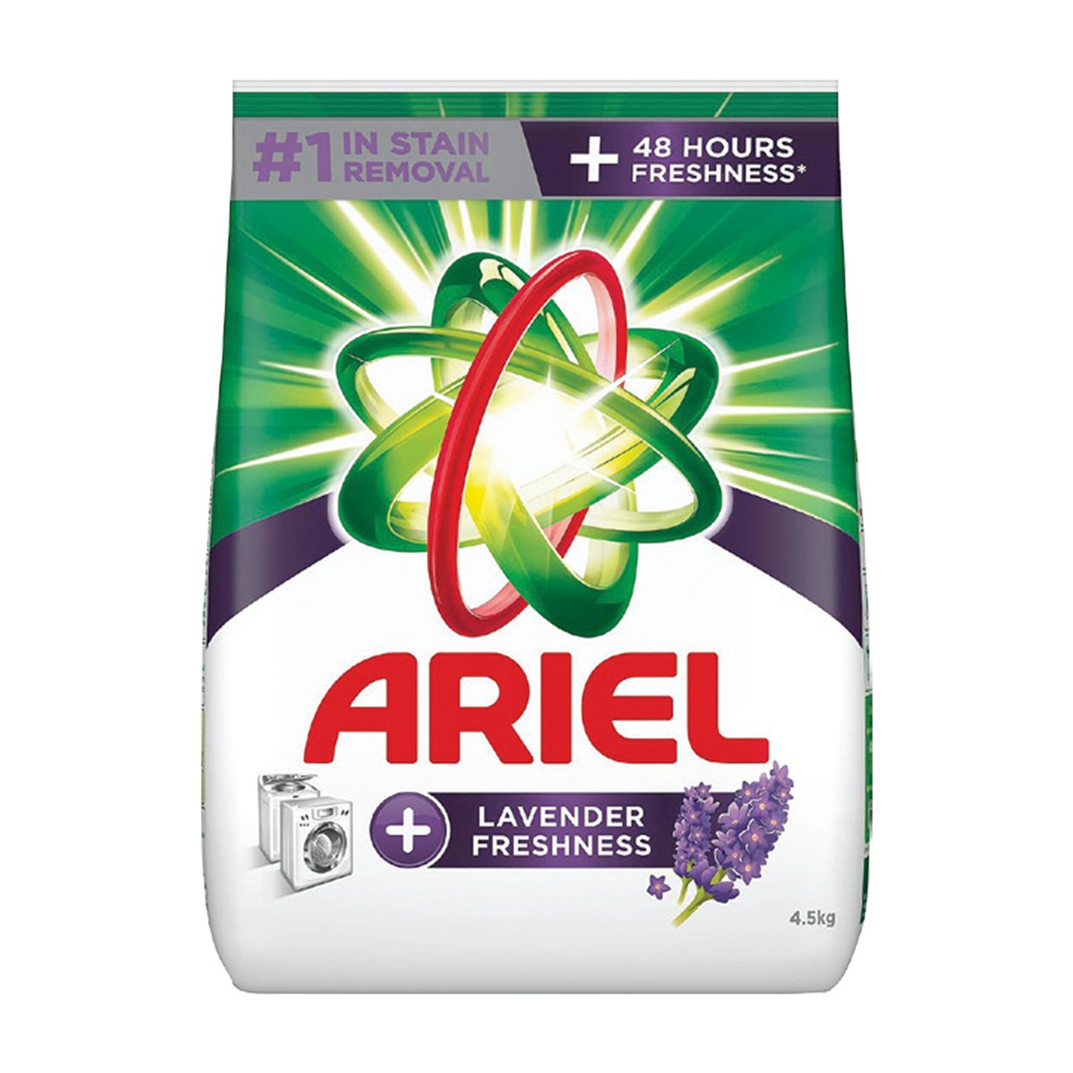 Ariel Lavender Freshness Washing Powder Value Pack 4.5 kg