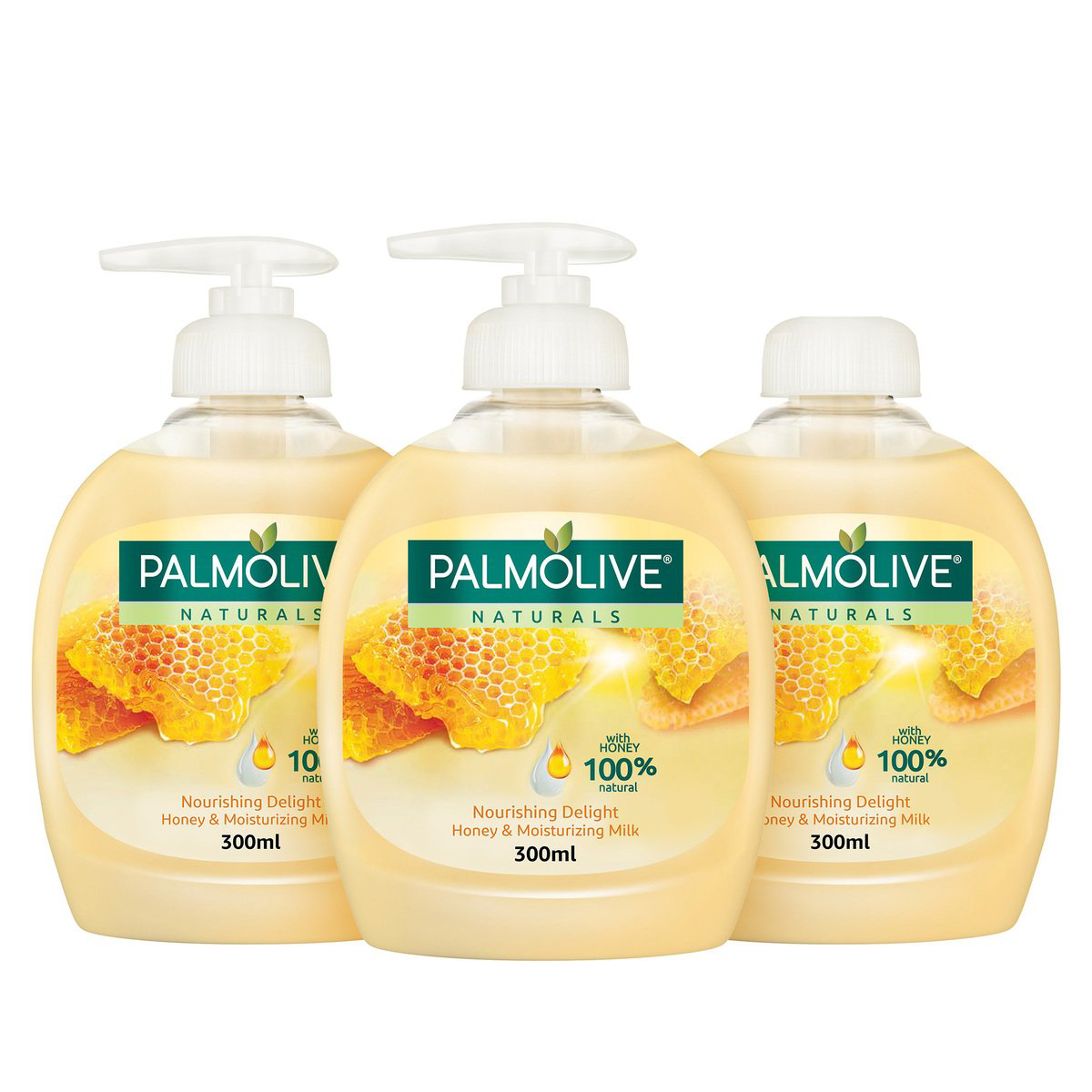 Palmolive Honey & Moisturizing Milk Liquid Hand Soap  3 x 300 ml