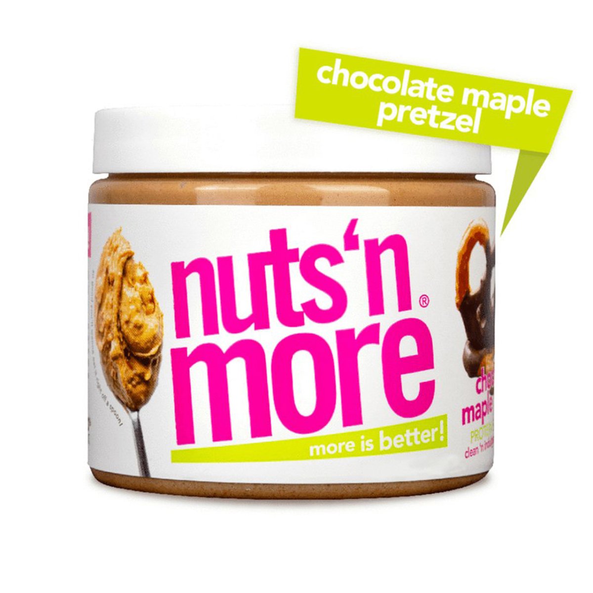 Nuts 'n More Chocolate Maple Pretzel High Protein Peanut Butter Spread 429 g