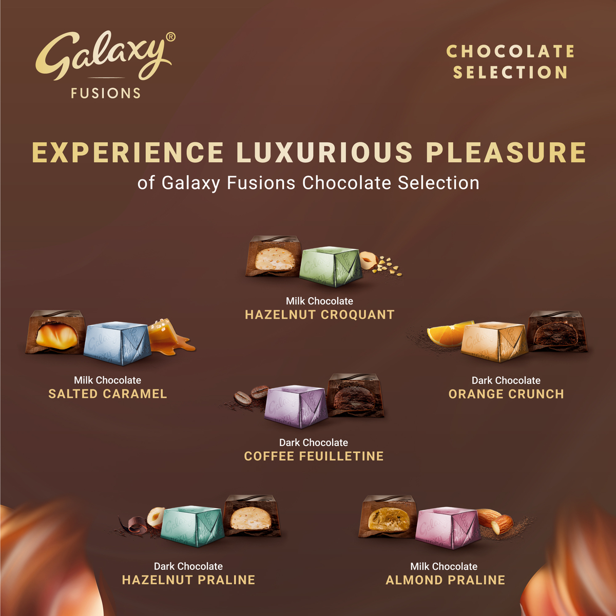 Galaxy Fusions Chocolate Selection 16 pcs 180.8 g