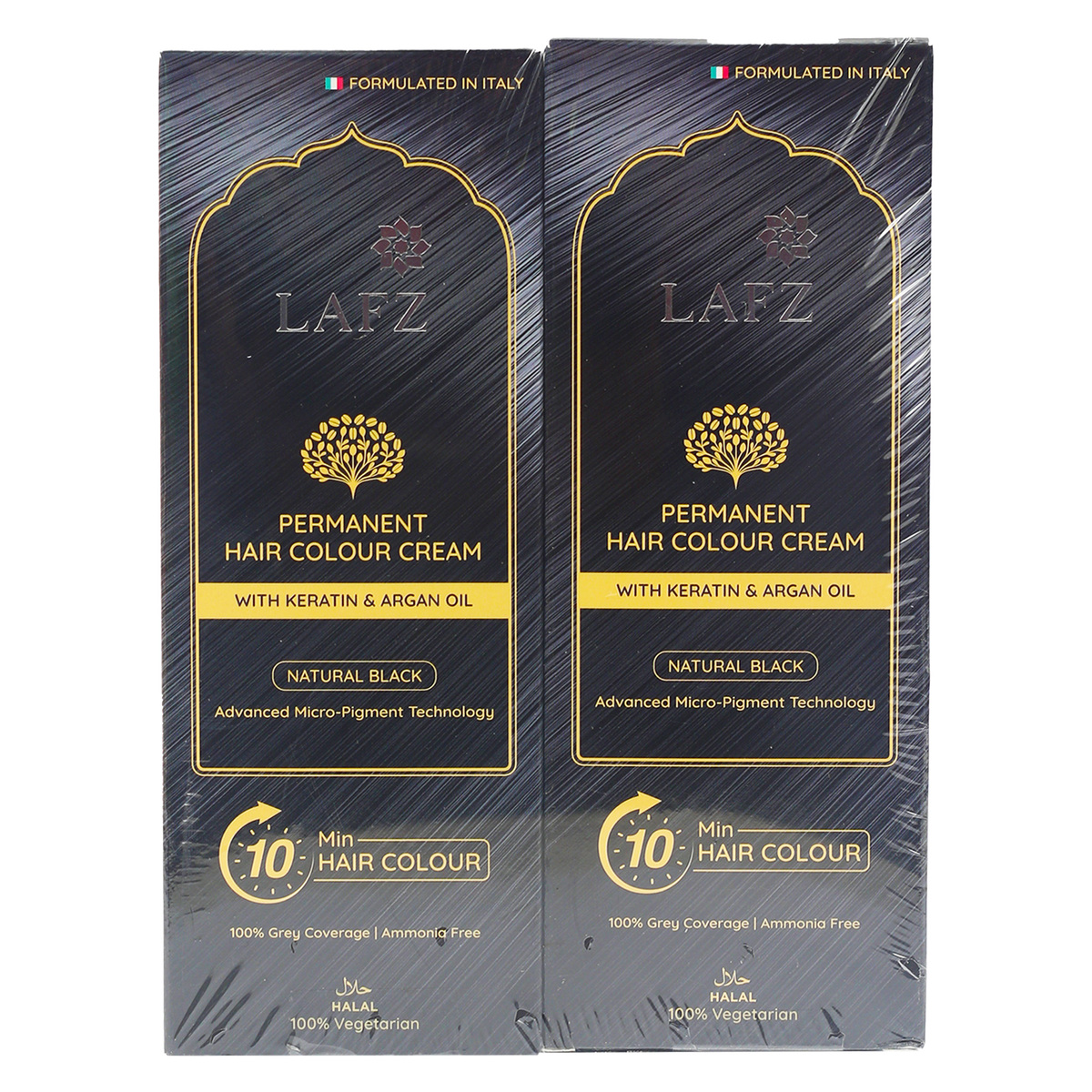 Lafz Hair Colour Natural Black Value Pack 2 x 40 ml