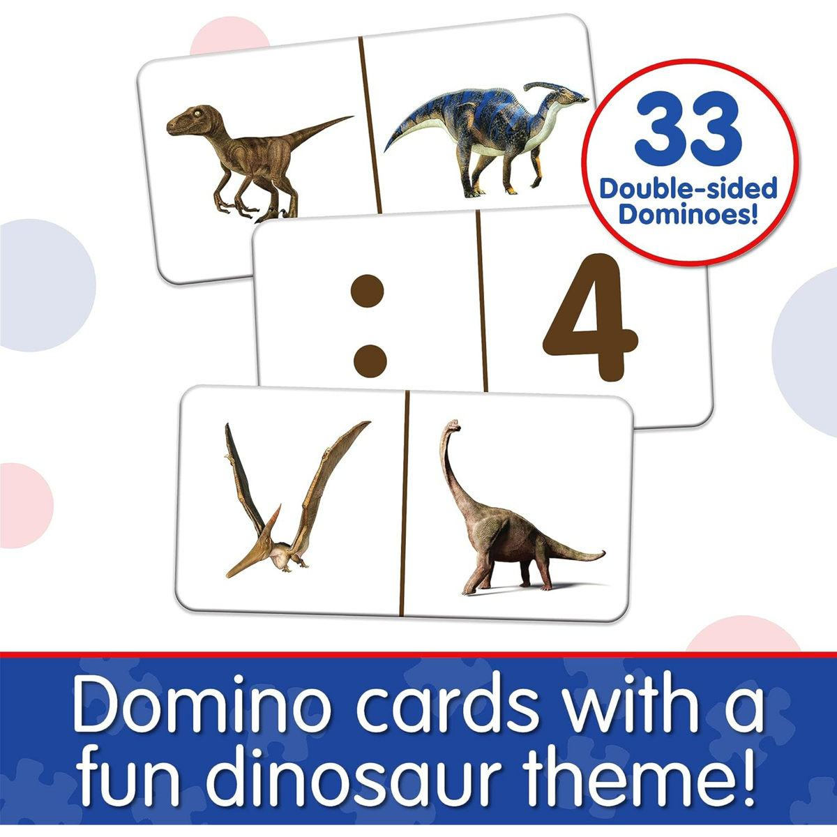 The Learning Journey Match It! Dinomoes, 33 pcs, Assorted, 117316