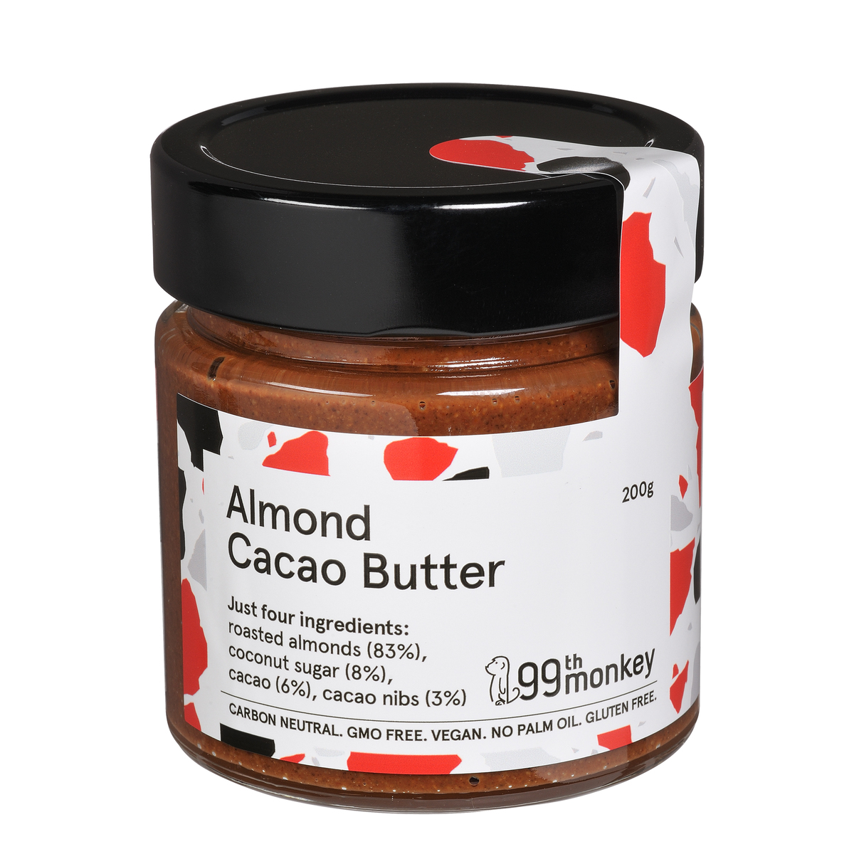 99th Monkey Gluten Free Almond Cacao Butter Spread 200 g