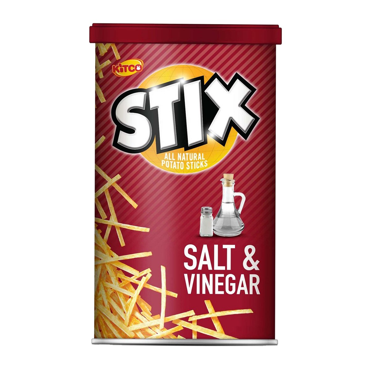 كيتكو ستيكس أصابع بطاطس بنكهة الملح والخل 40 جم × 6