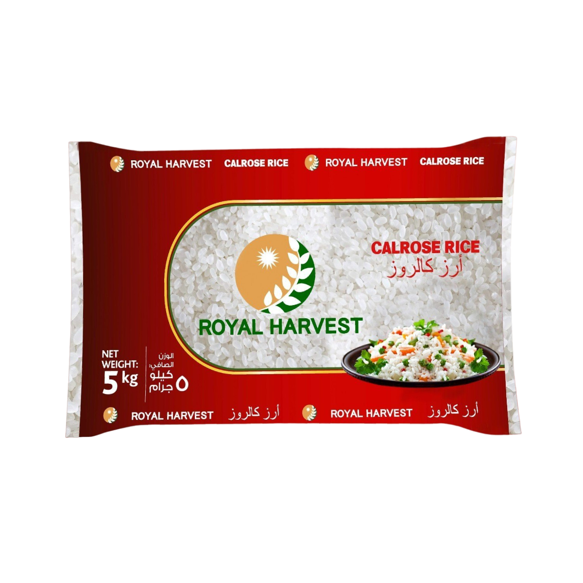 Buy Royal Harvest Calrose Rice 5 kg Online at Best Price | Egyptian Rice | Lulu Kuwait in Kuwait