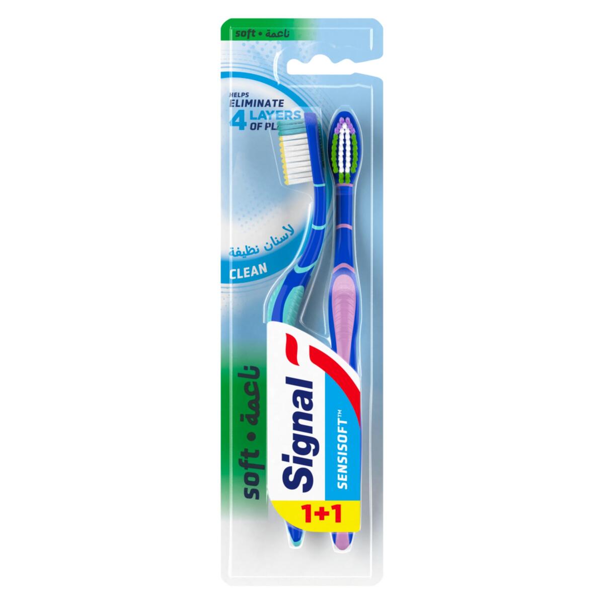 Signal Sensisoft Toothbrush Clean 1+1