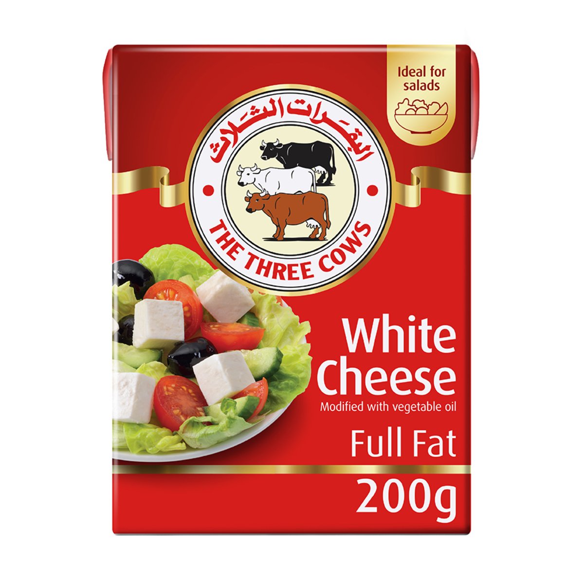 اشتري قم بشراء البقرات الثلاث جبن ابيض كامل الدسم 200 جم Online at Best Price من الموقع - من لولو هايبر ماركت Soft Cheese في السعودية