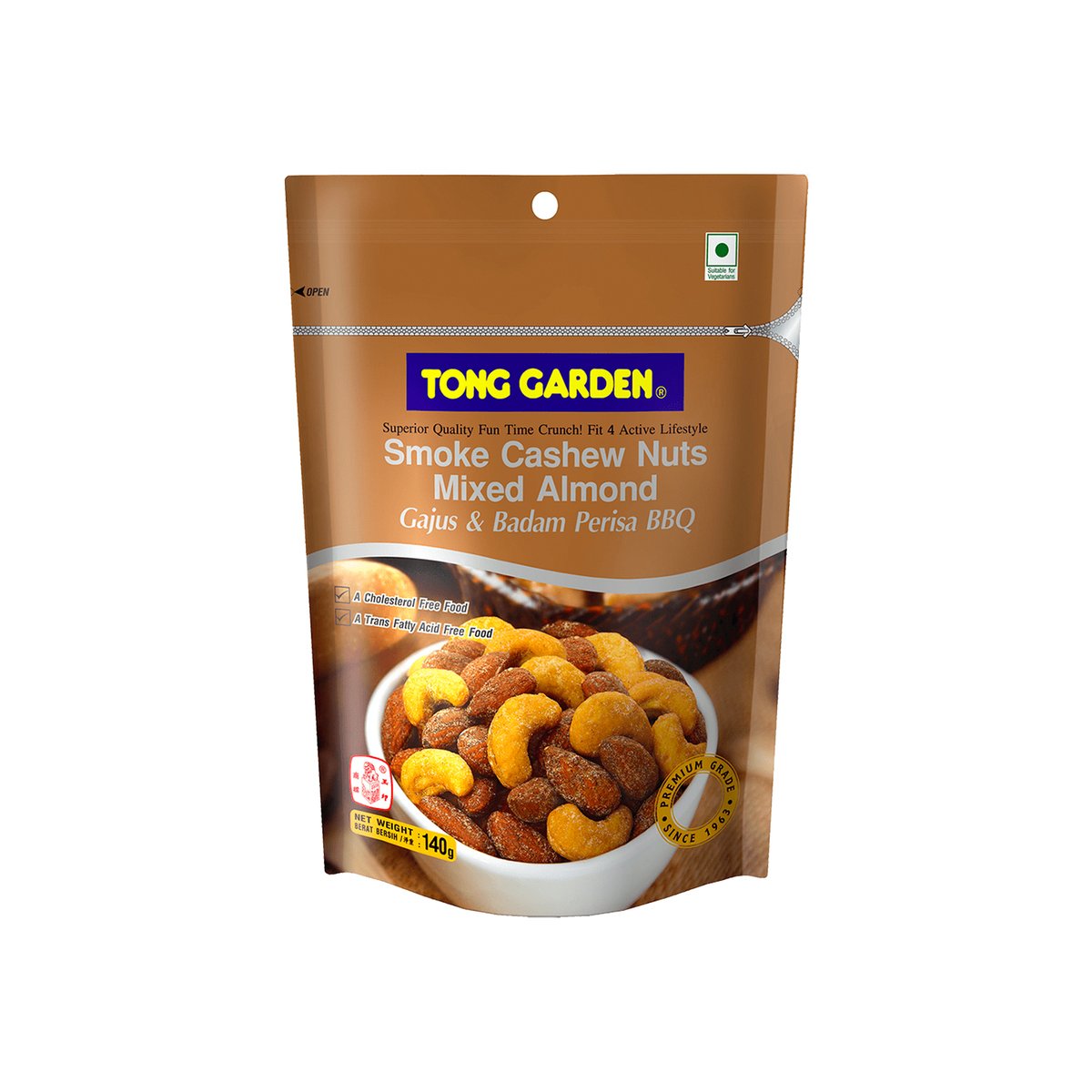 Tong Garden Smoke Cashew Nuts Mixed Almonds 140g