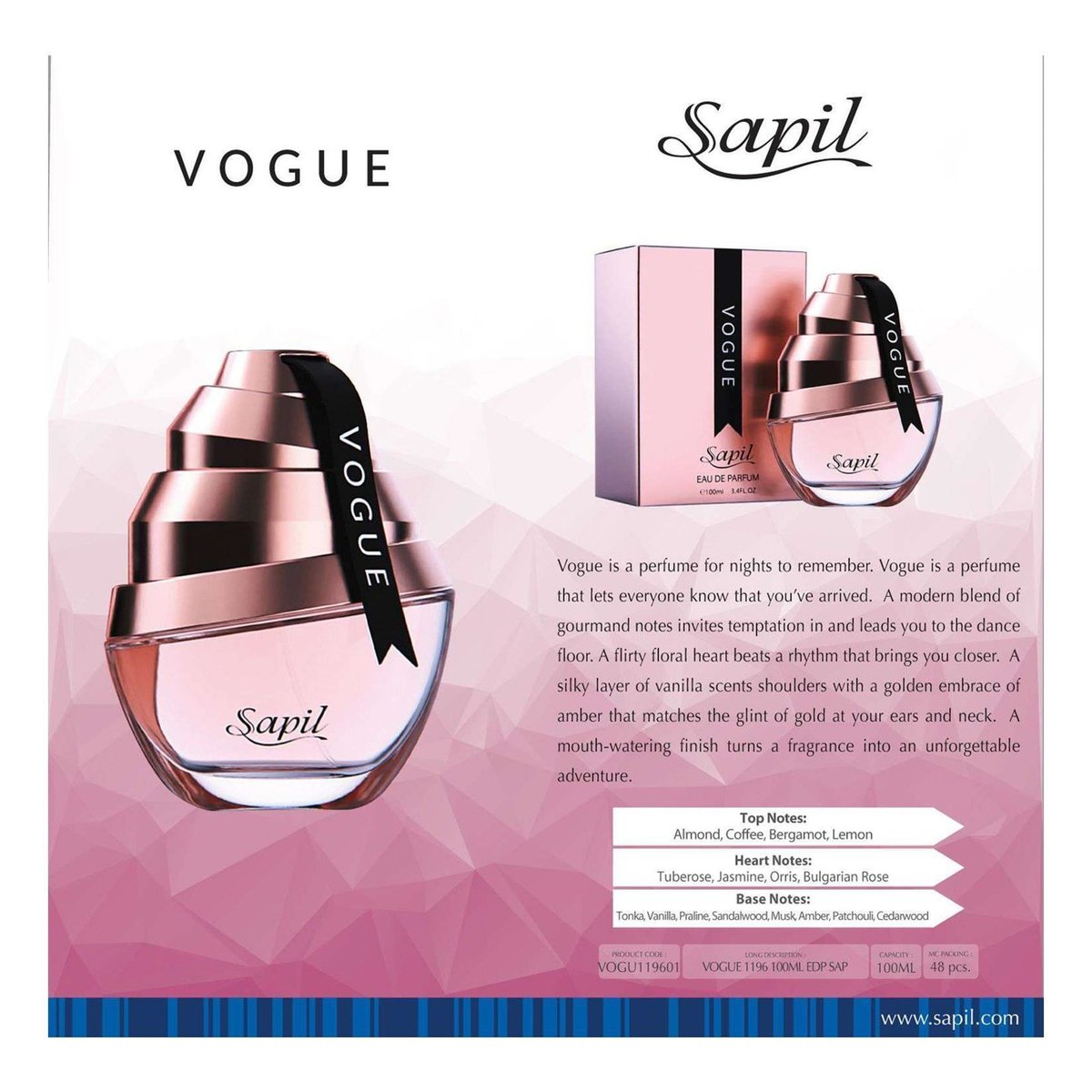 Sapil EDP Vogue for Women, 100 ml