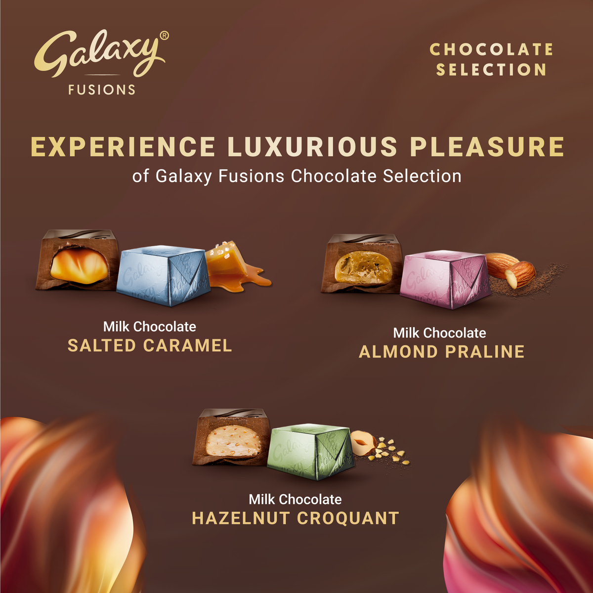 Galaxy Fusions Chocolate Selection 3 pcs 33.9g