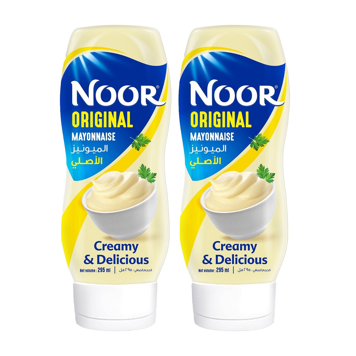 اشتري قم بشراء Noor Mayonnaise Assorted Value Pack 2 x 295 ml Online at Best Price من الموقع - من لولو هايبر ماركت Mayonnaise في الامارات