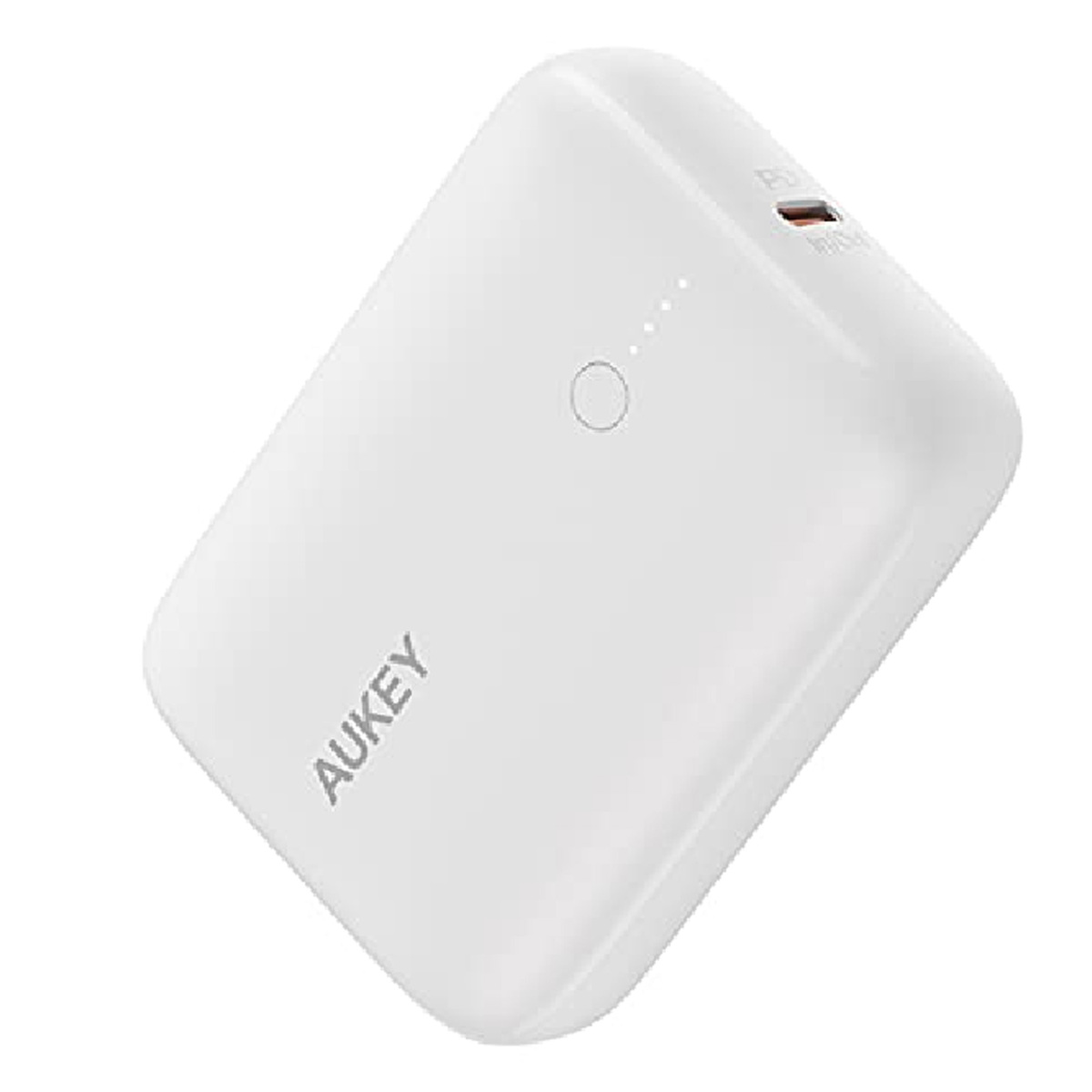 Aukey Power Bank Portable Charger, 10000mAh Battery Capacity, 20W Power Delivery, Intelligent Safety Protection, Quick Charge 3.0, Ultra Compact, Broad Compatibility, White-PB-N83S