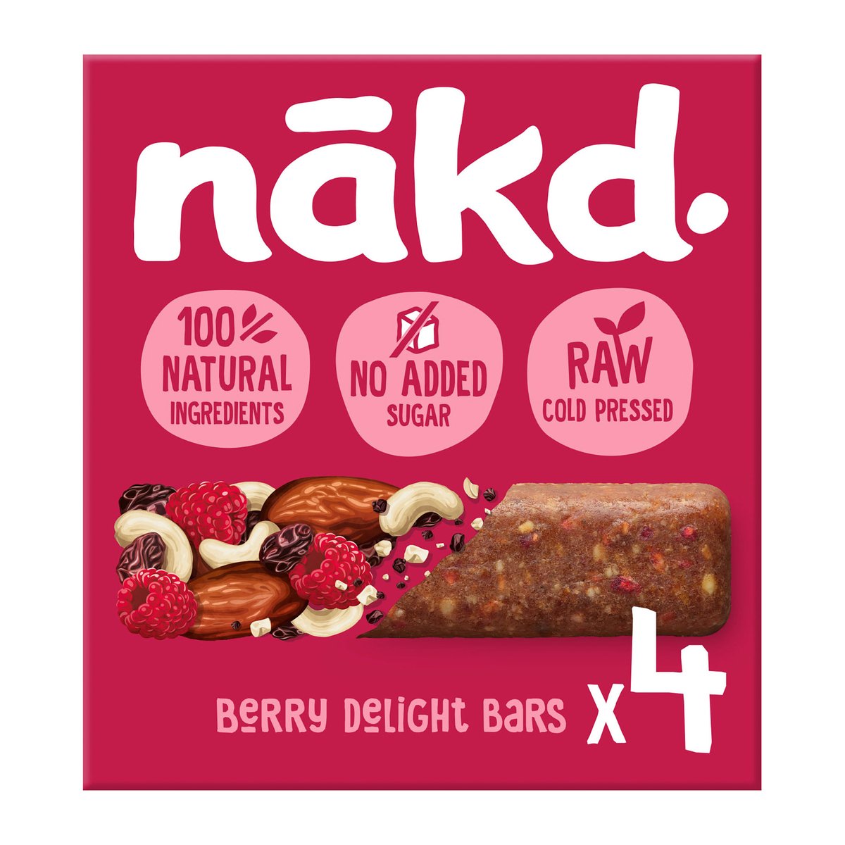 Nakd Berry Delight Bar 4 x 35 g