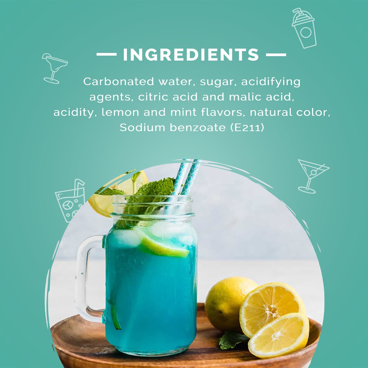 Freez Mix Lemon & Mint Carbonated Flavored Drink 275 ml