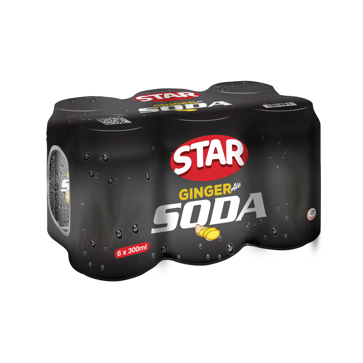 Star Ginger Soda Carbonated Soft Drink 6 x 300 ml