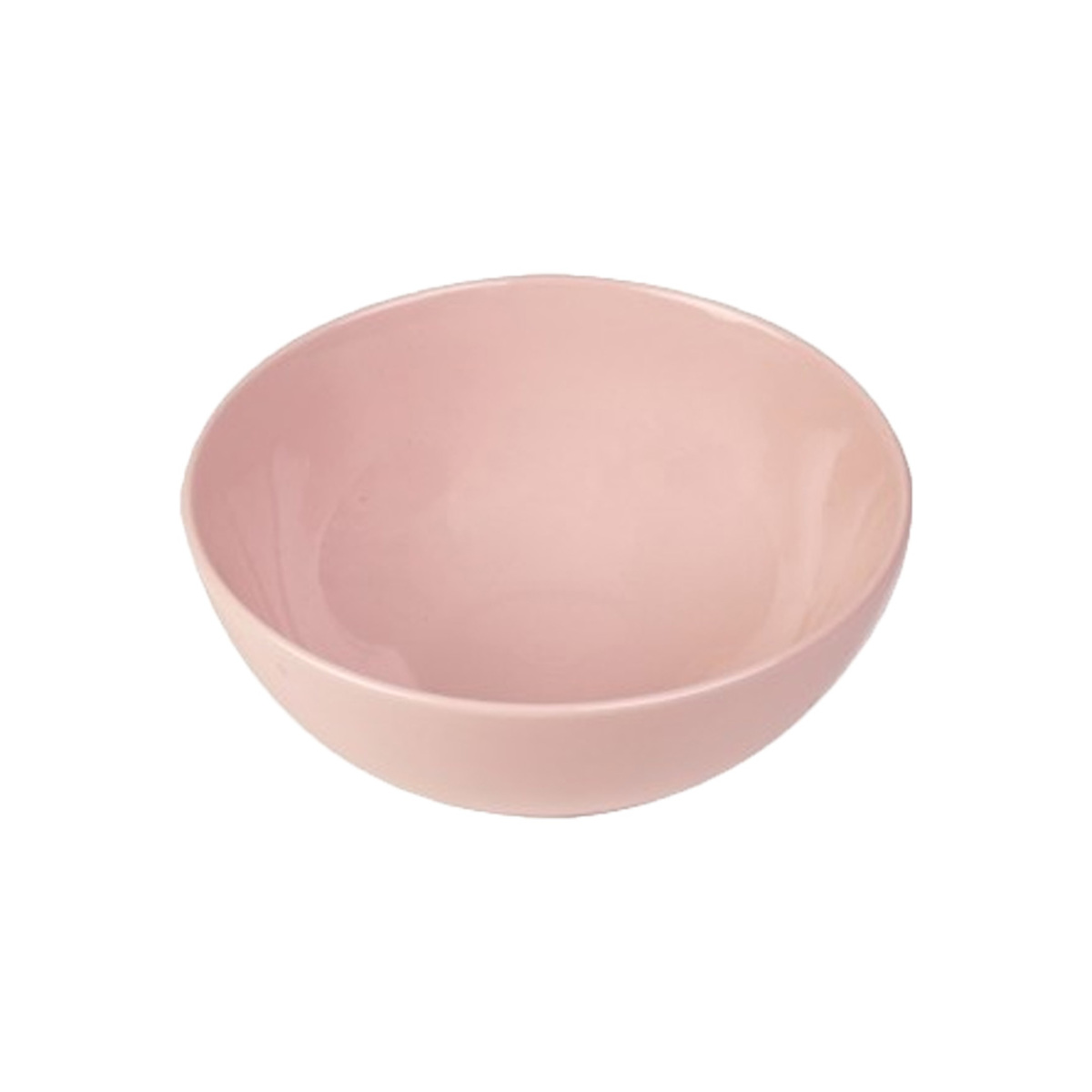 Little Homes Pink Stoneware Soup Bowl 7"