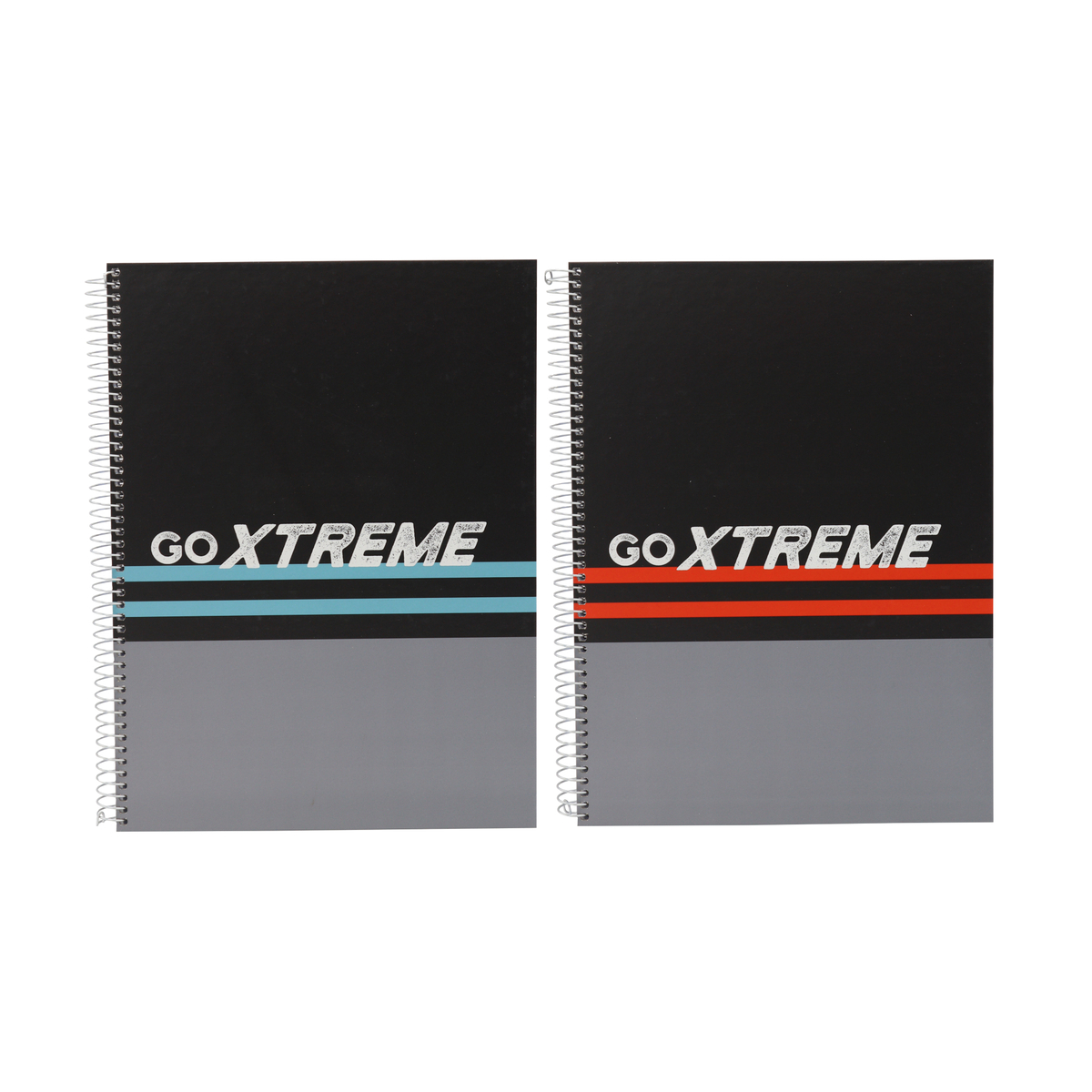 Ancor Single Lined Hard Cover Spiral Notebook, A4 Size, 80 Sheets - Go Xtreme, Assorted, 104431