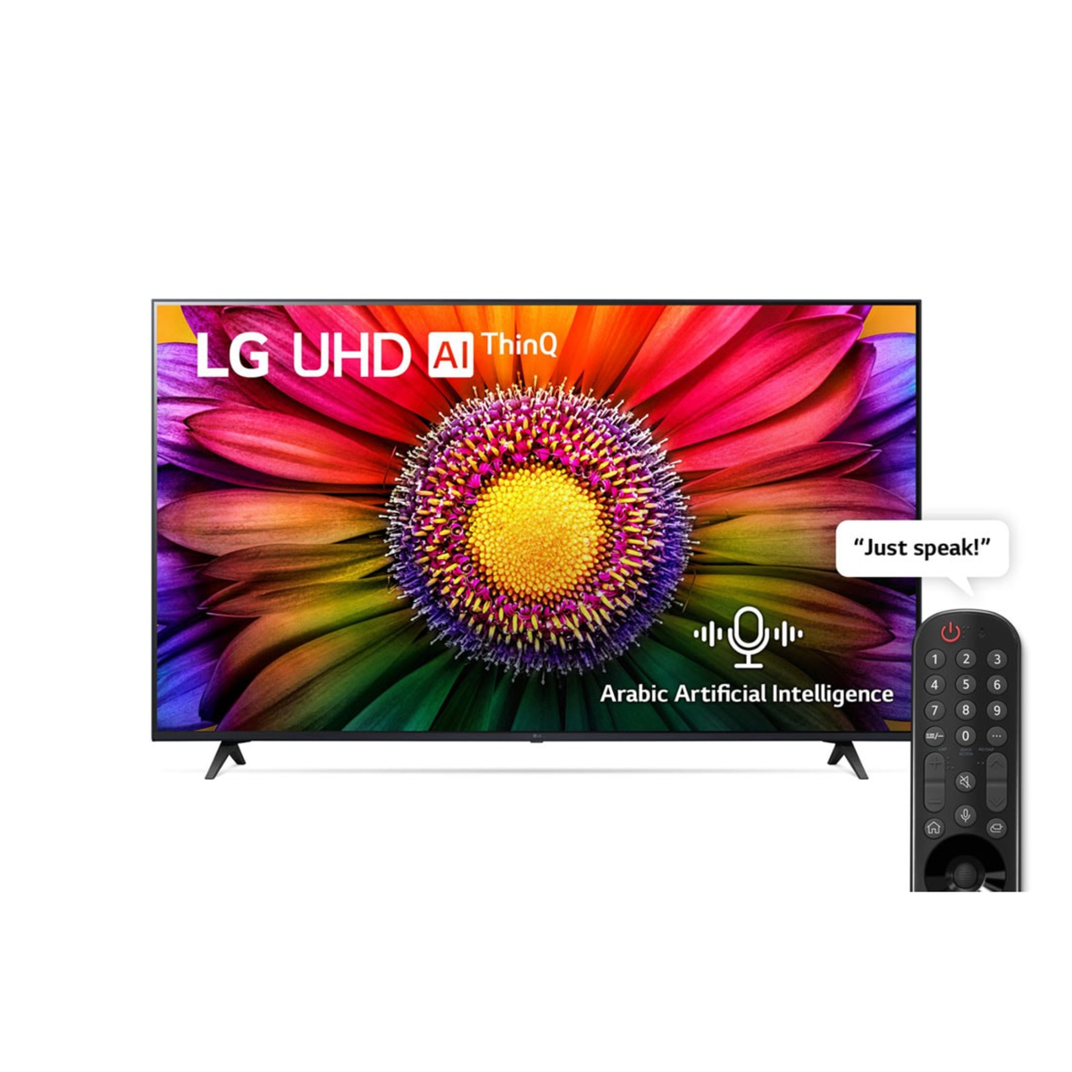 LG 55 Inches 4K Smart UHD TV with Magic remote, HDR, WebOS, 55UR80006LJ