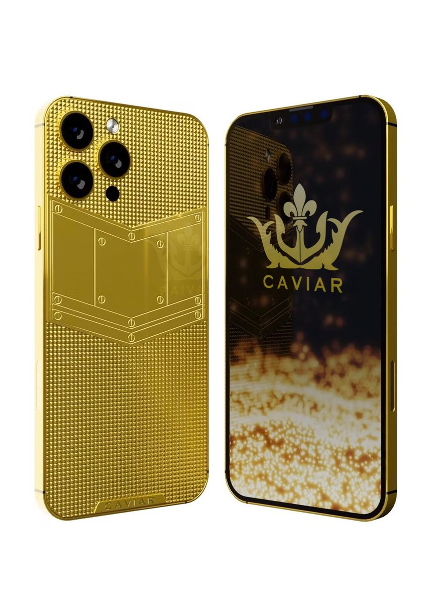 Caviar Luxury 24k Gold Customized Iphone 14 Pro 256 Gb Phyramid