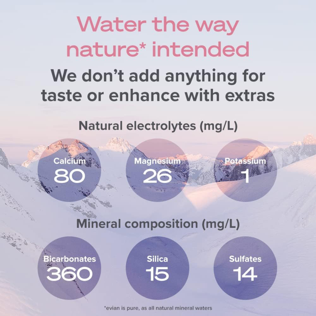 إيفيان مياه معدنية طبيعية 1.5 لتر × 6 علب