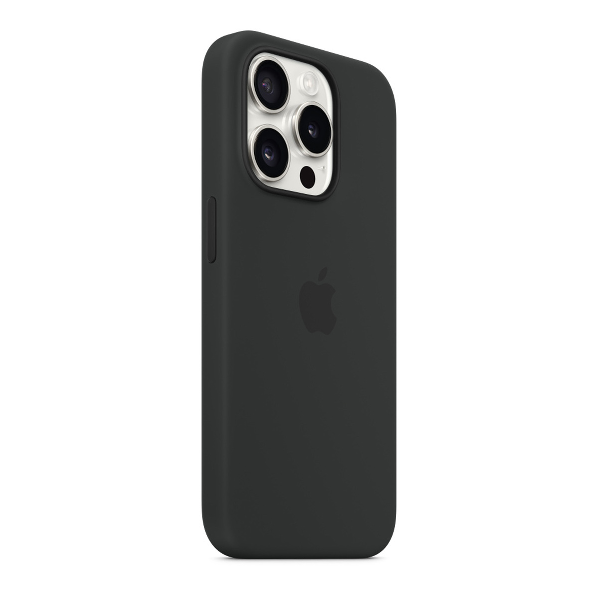 Apple iPhone 15 Pro Silicone Case with MagSafe, Black, MT1A3ZM/A